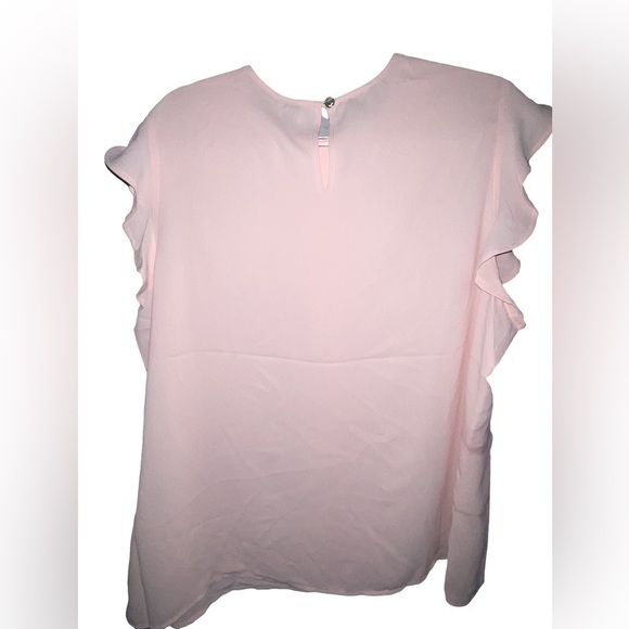 NWT Anne Klein Flutter Sleeve Blouse - Picture 2 of 4